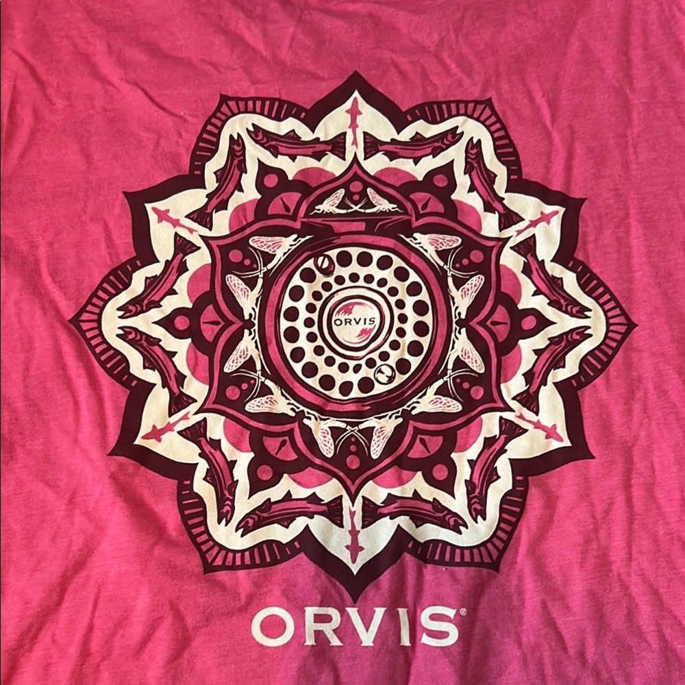 Orvis Vibrant Pink Mandala Tee‎ L
